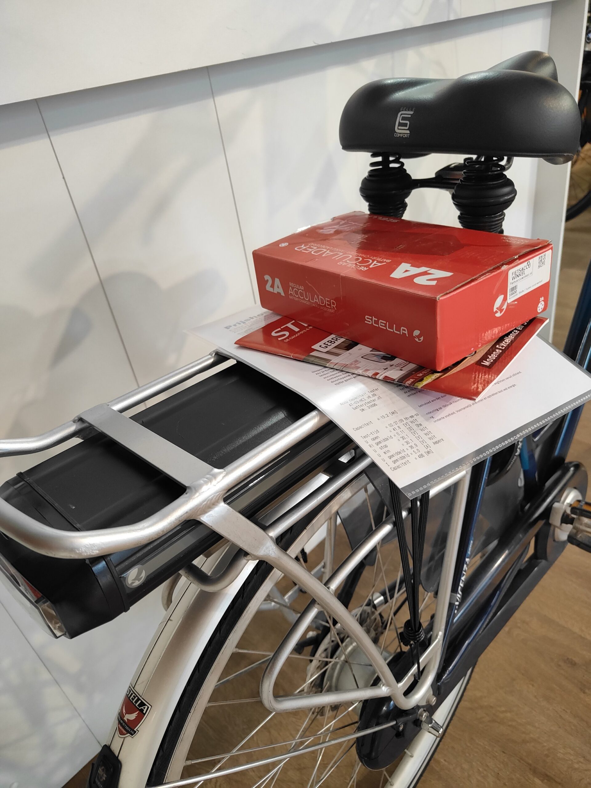 VERKOCHT / E-bike STELLA met garantie en accutestrapport / - Afbeelding 7