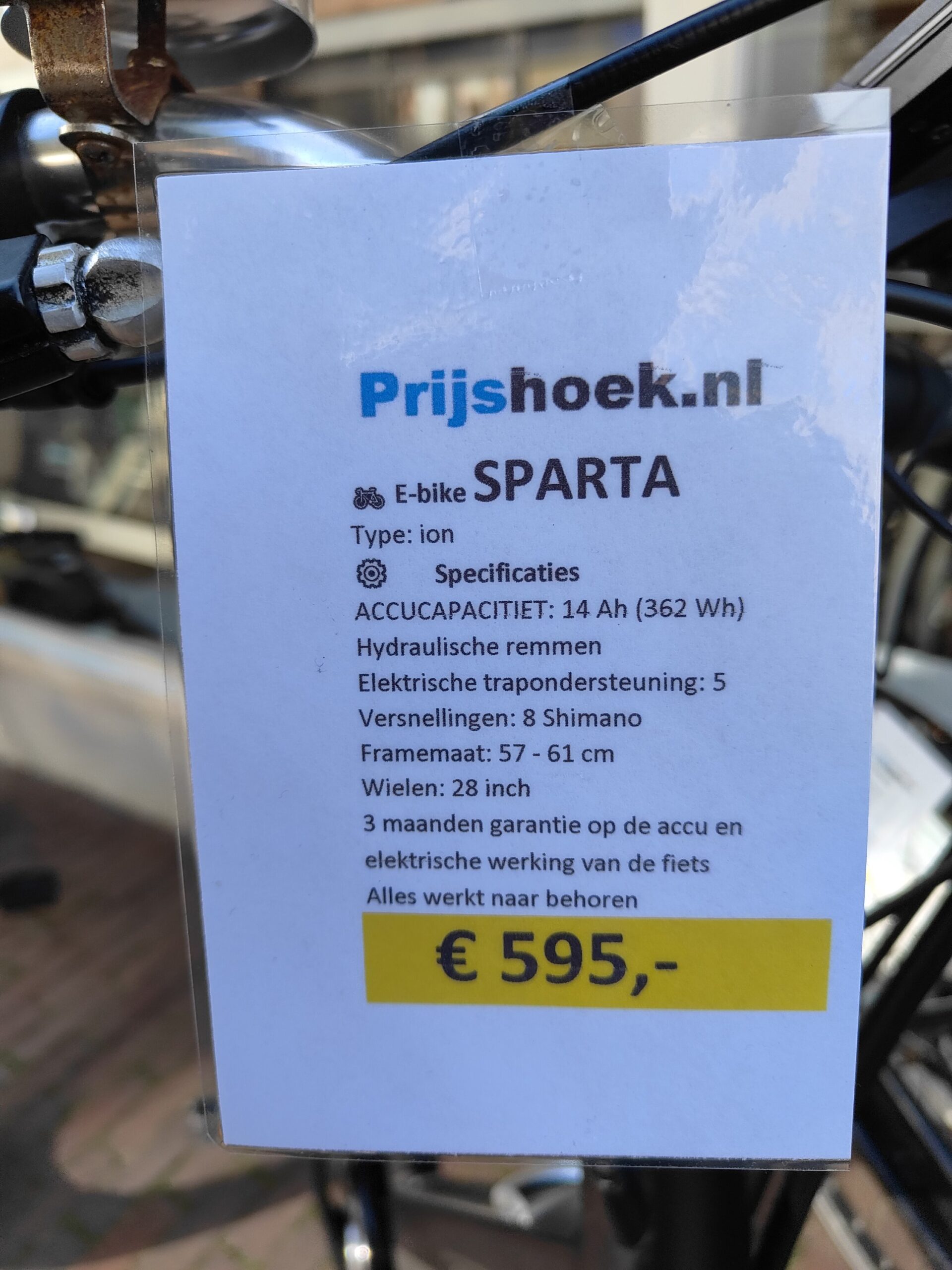 VERKOCHT E-bike SPARTA ION met garantie - Afbeelding 2