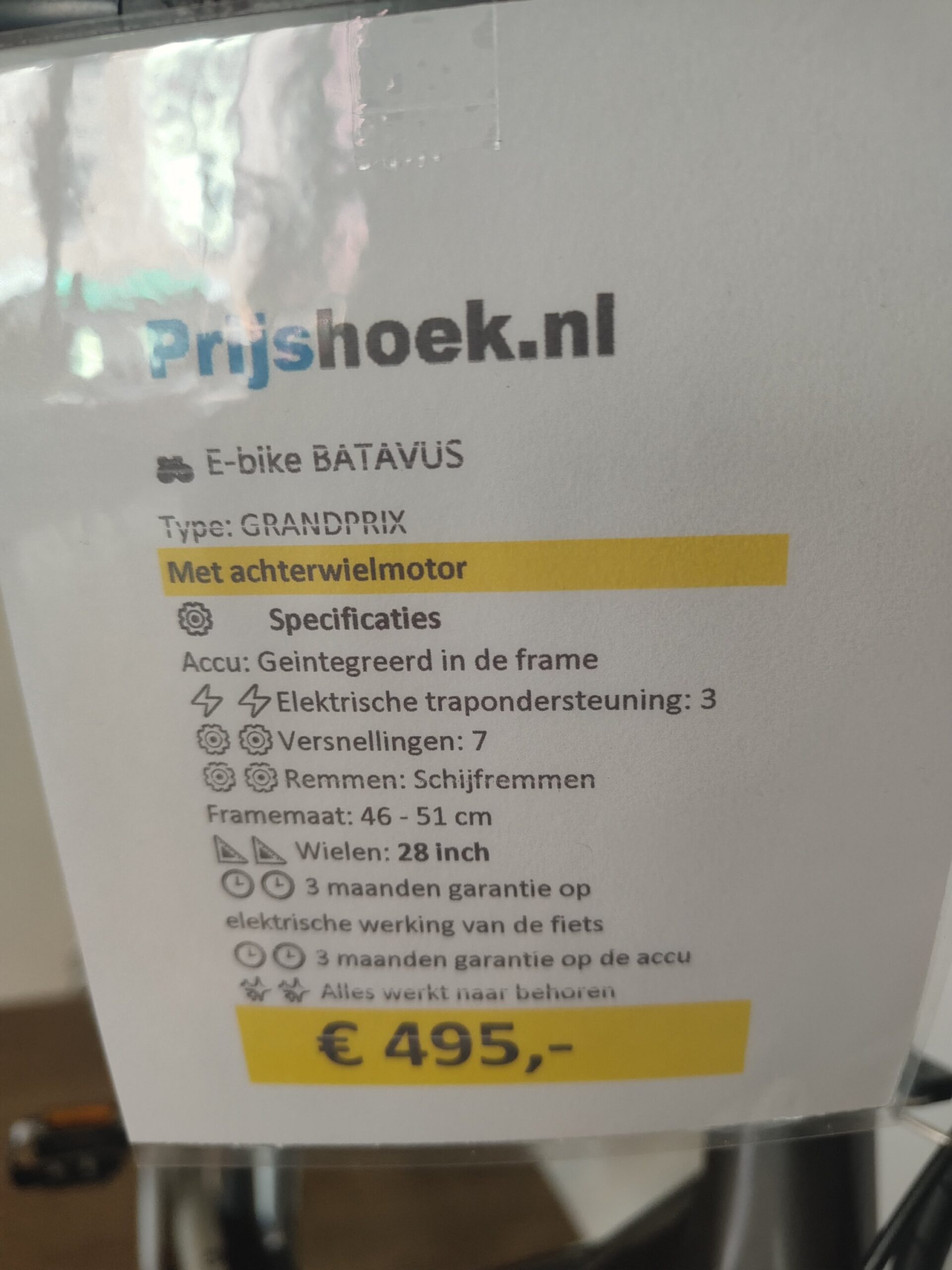 E-bike BATAVUS met garantie - Afbeelding 13